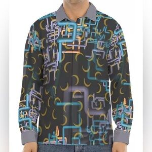 Dan Flashes (Tim Robinson) Geometric Patterned Shirt